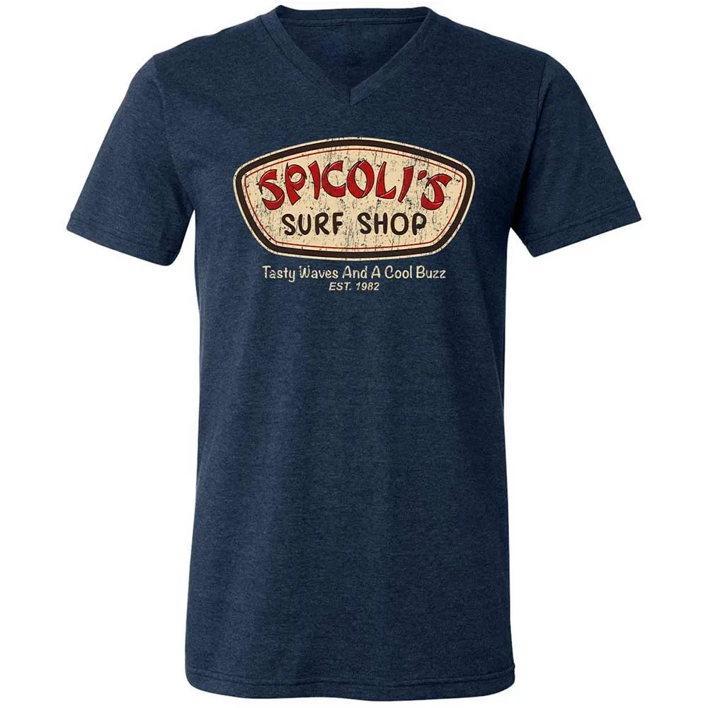 Unisex V-Neck T-Shirt - 7CDQ9Z8J - Heather Navy - 3