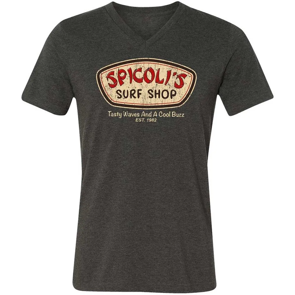 Unisex V-Neck T-Shirt - 7CDQ9Z8J - Dark Grey Heather - 9