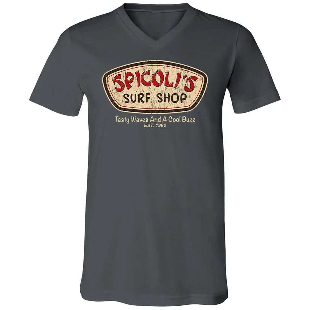 Unisex V-Neck T-Shirt - 7CDQ9Z8J - Asphalt - 13