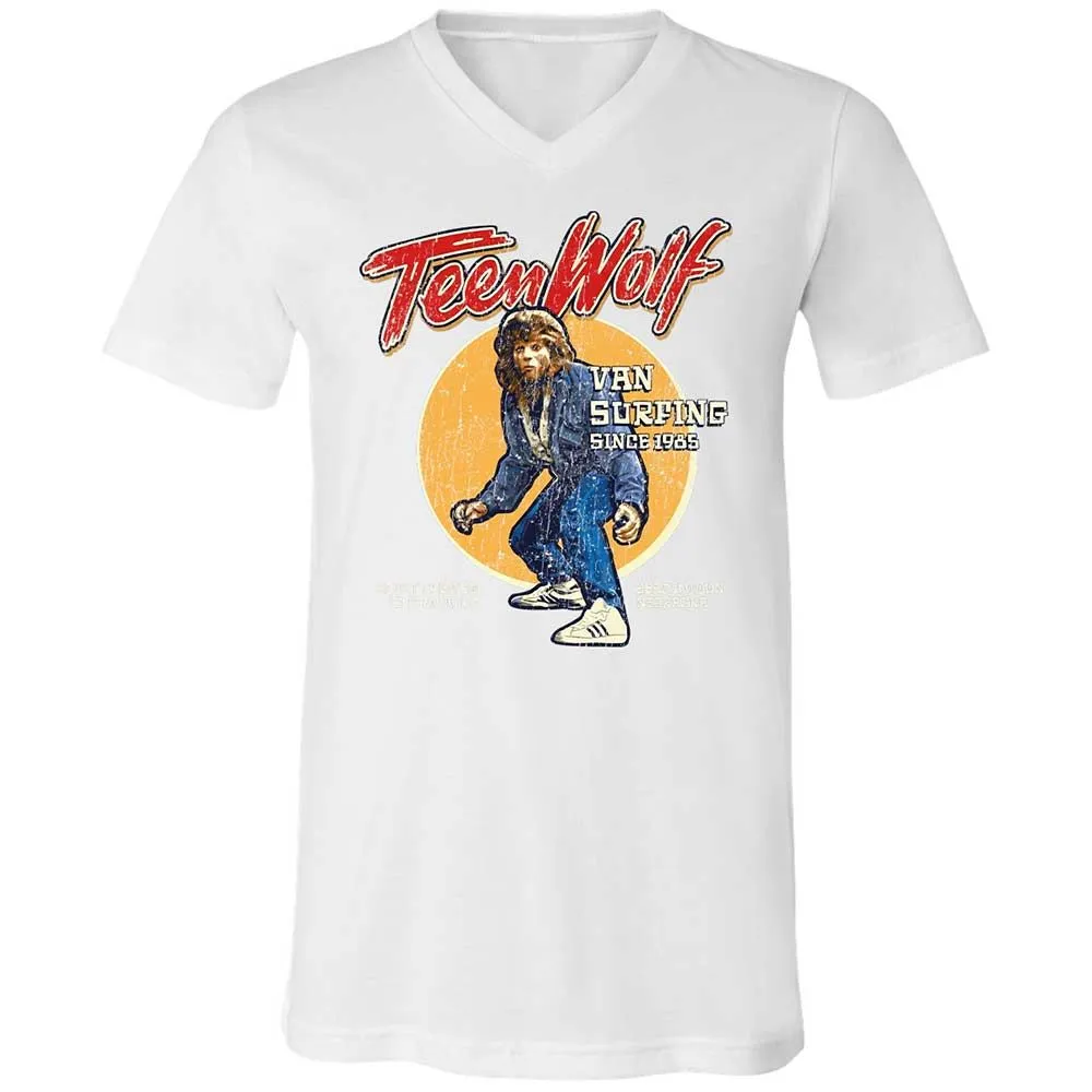 Unisex V-Neck T-Shirt - R9XFT5J6 - White - 16