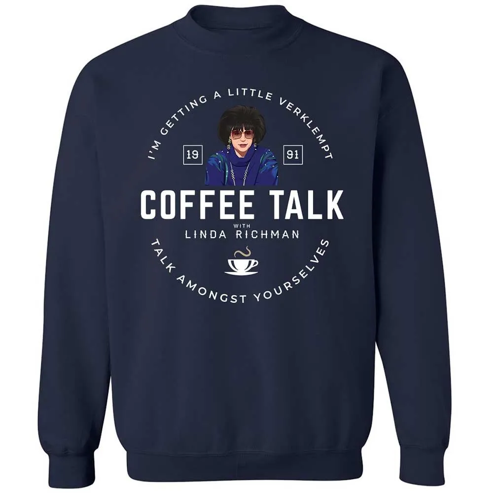 Coffee Talk with Linda Richman - Navy - 2