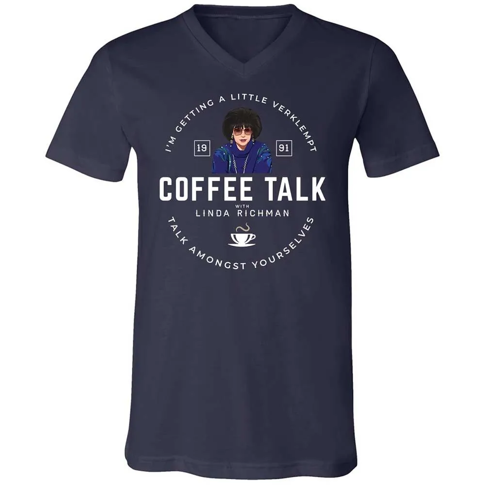 Coffee Talk with Linda Richman - Navy - 2