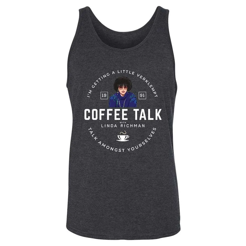Coffee Talk with Linda Richman - Dark Grey Heather - 5
