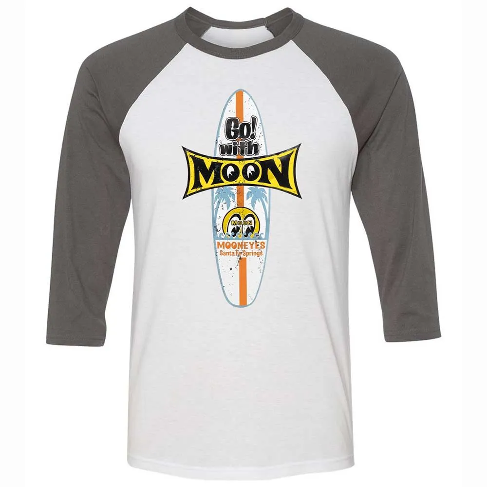 Unisex 3/4 Baseball Tee - R8AHKXFU - White/Asphalt - 2
