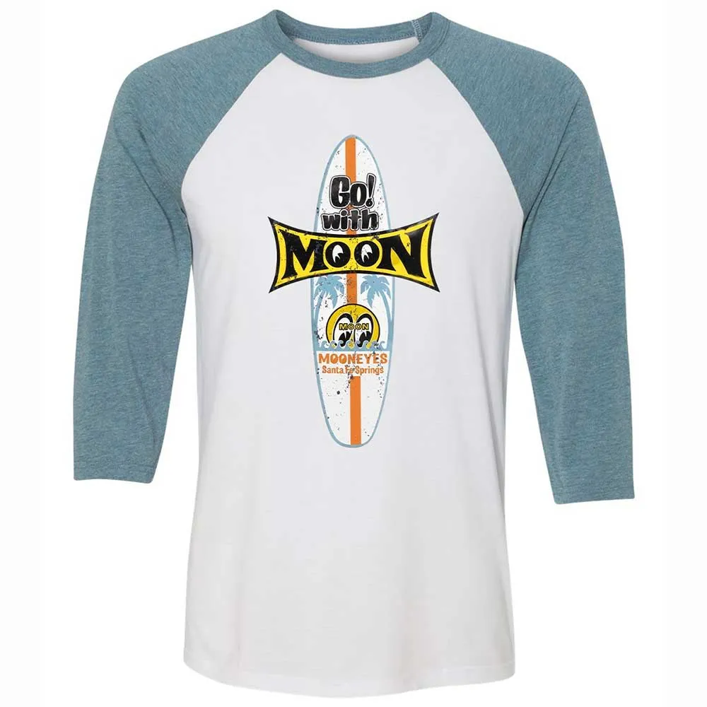 Unisex 3/4 Baseball Tee - R8AHKXFU - White/Denim - 3