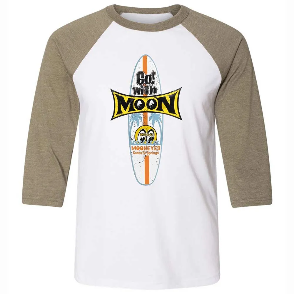 Unisex 3/4 Baseball Tee - R8AHKXFU - White/Heather Olive - 4