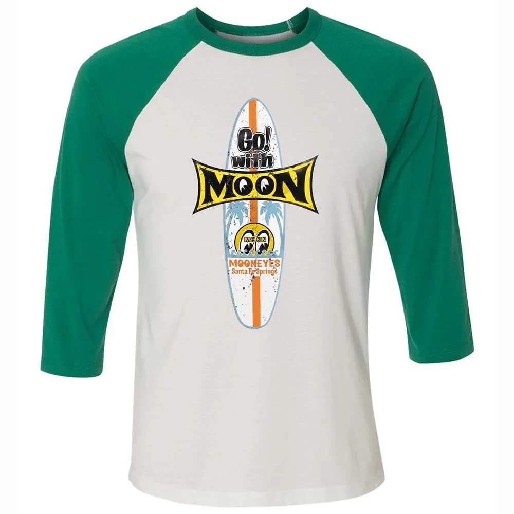 Unisex 3/4 Baseball Tee - R8AHKXFU - White/Kelly - 6
