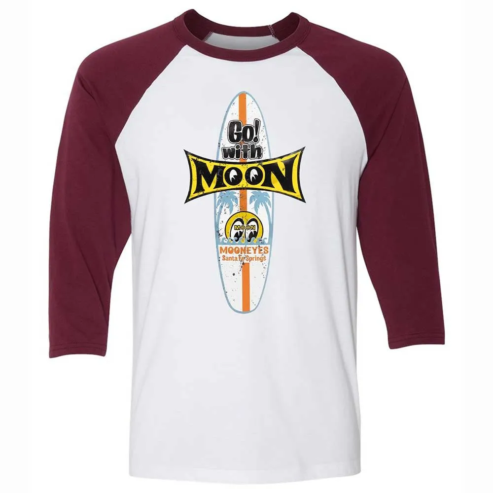 Unisex 3/4 Baseball Tee - R8AHKXFU - White/Maroon - 7