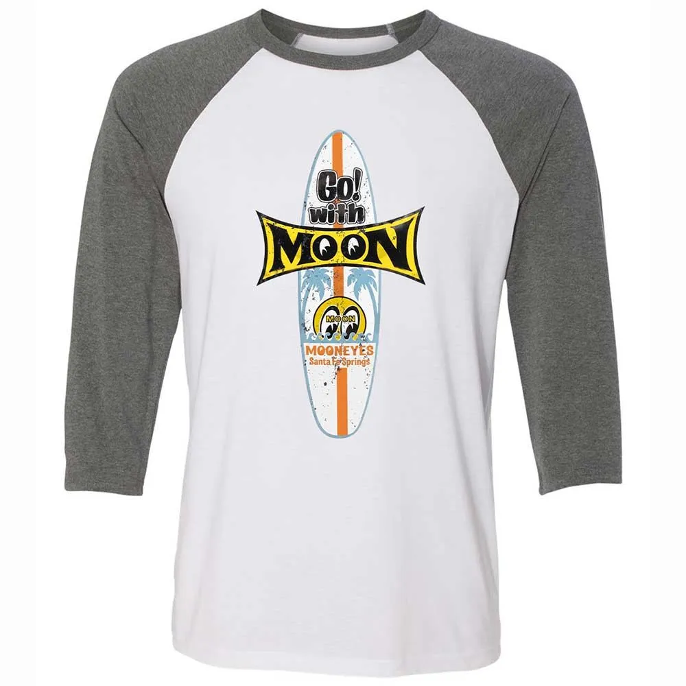 Unisex 3/4 Baseball Tee - R8AHKXFU - White/Deep Heather - 11