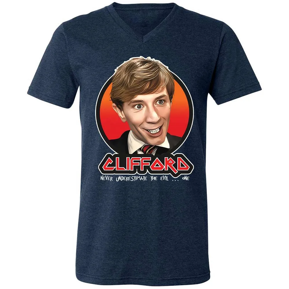 Unisex V-Neck T-Shirt - Q2BRM1JV - Heather Navy - 3