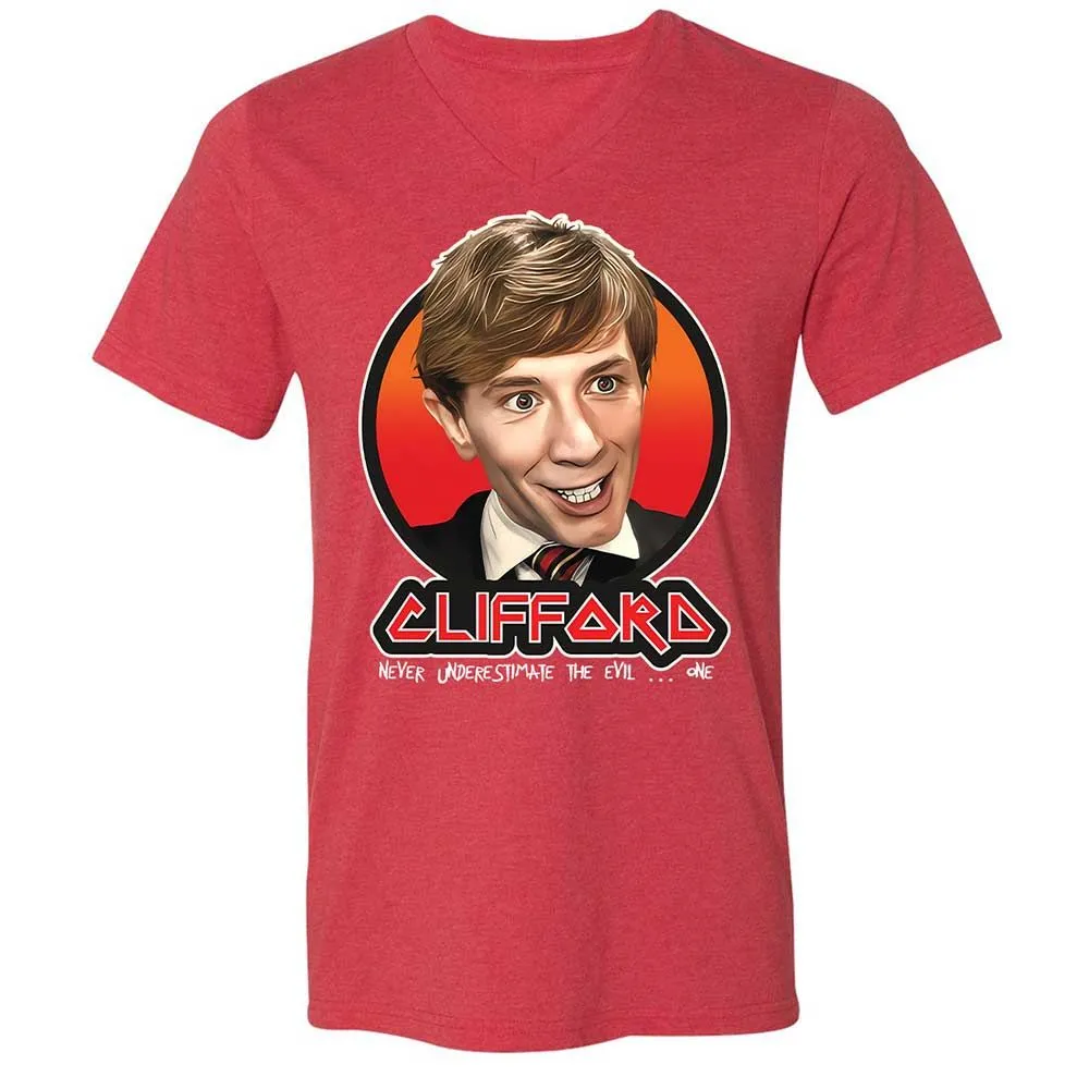 Unisex V-Neck T-Shirt - Q2BRM1JV - Heather Red - 7