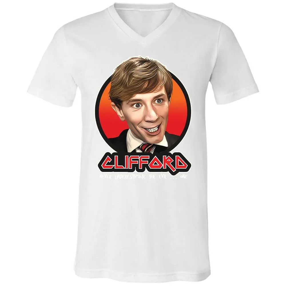 Unisex V-Neck T-Shirt - Q2BRM1JV - White - 16