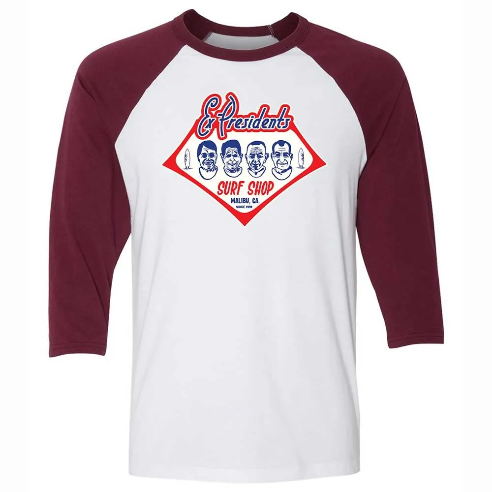 Ex-Presidents Surf Shop - White/Maroon - 7