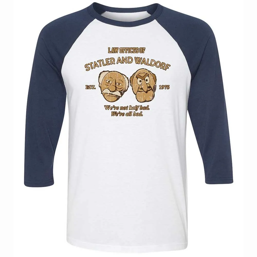 Unisex 3/4 Baseball Tee - B1F2XEC6 - White/Navy - 8