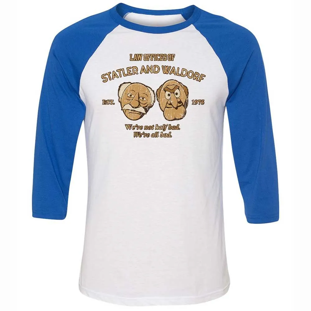 Unisex 3/4 Baseball Tee - B1F2XEC6 - White/True Royal - 10