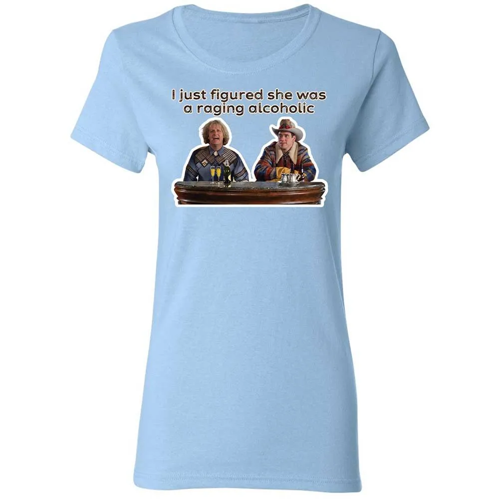 Women's T-Shirt - 4KC3NLHQ - Light Blue - 13