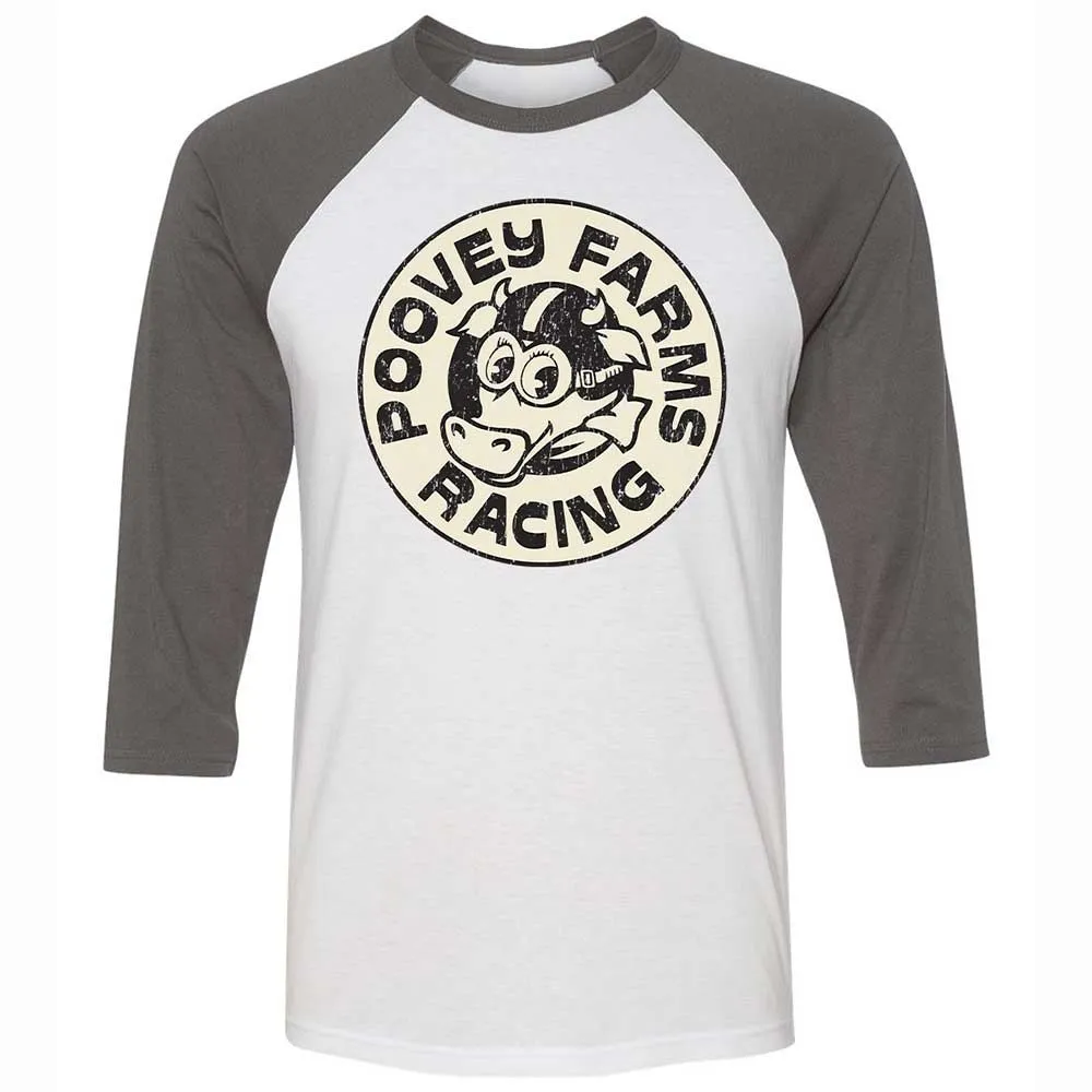 Unisex 3/4 Baseball Tee - JGSN6YJN - White/Asphalt - 2