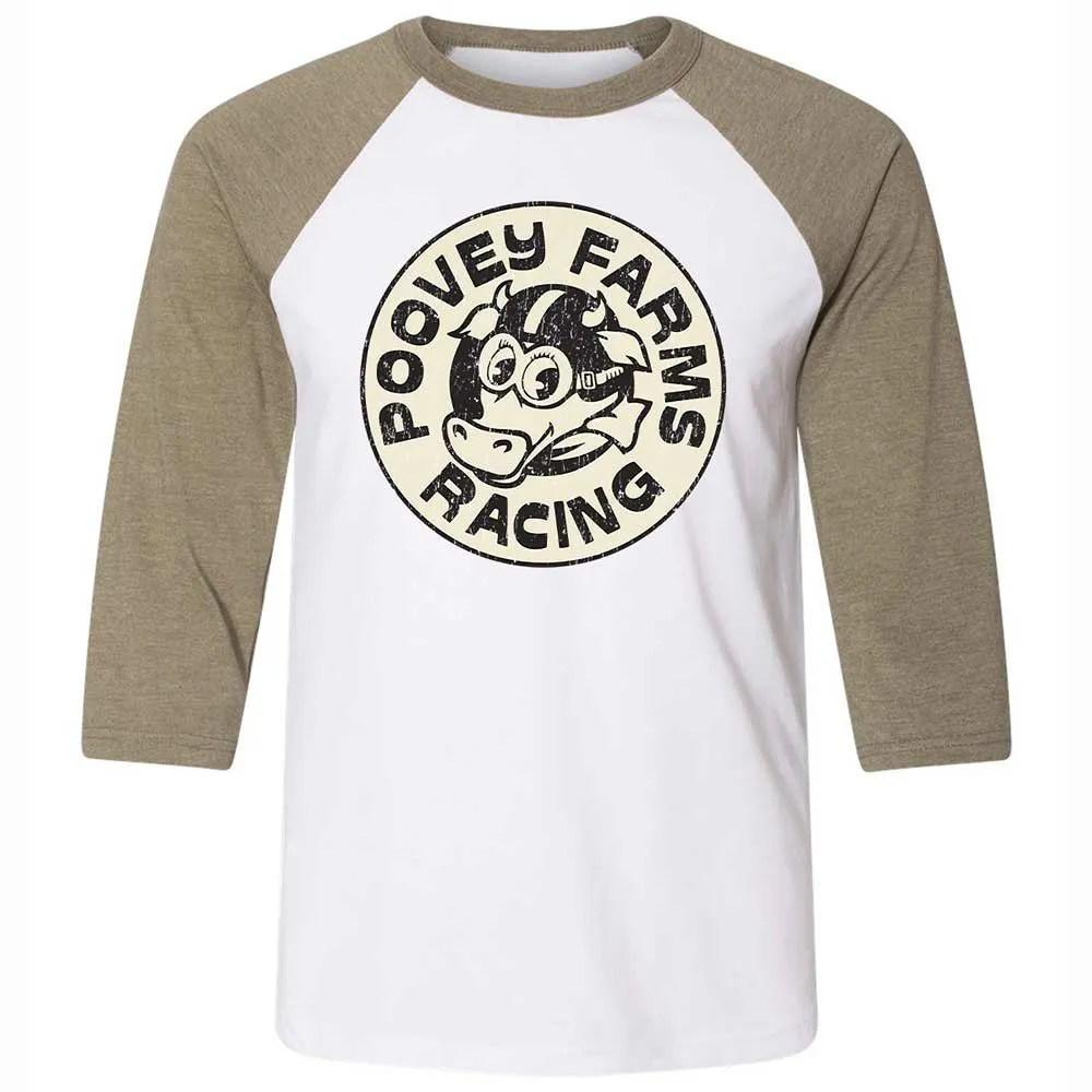 Unisex 3/4 Baseball Tee - JGSN6YJN - White/Heather Olive - 4