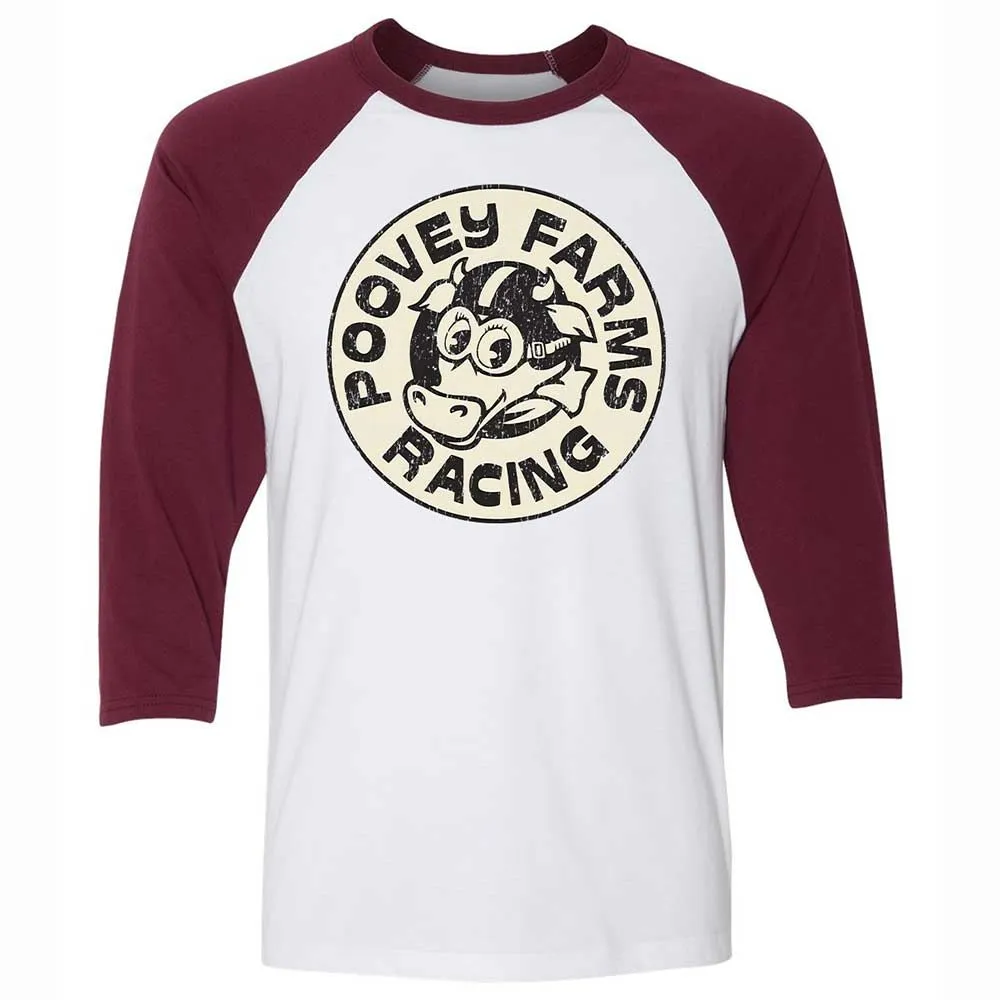 Unisex 3/4 Baseball Tee - JGSN6YJN - White/Maroon - 7