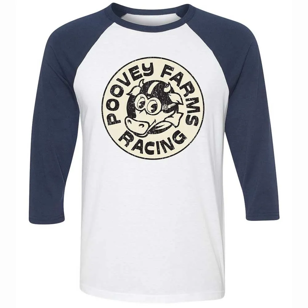 Unisex 3/4 Baseball Tee - JGSN6YJN - White/Navy - 8