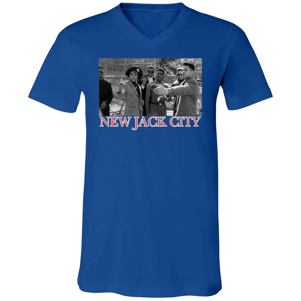 Unisex V-Neck T-Shirt - 27NNY9HS - True Royal - 4