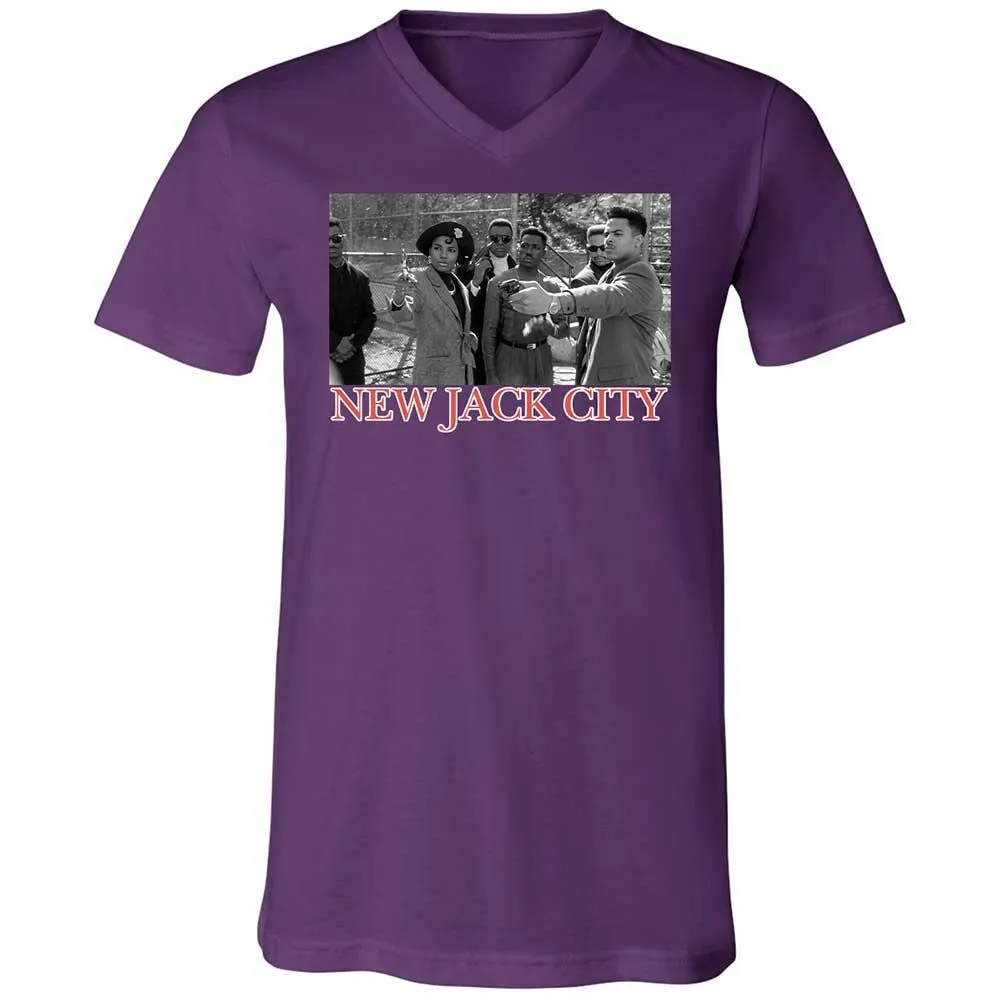 Unisex V-Neck T-Shirt - 27NNY9HS - Team Purple - 10