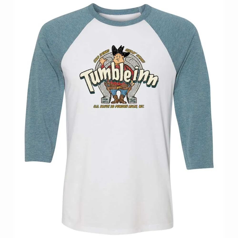 Unisex 3/4 Baseball Tee - LDLT6X67 - White/Denim - 3