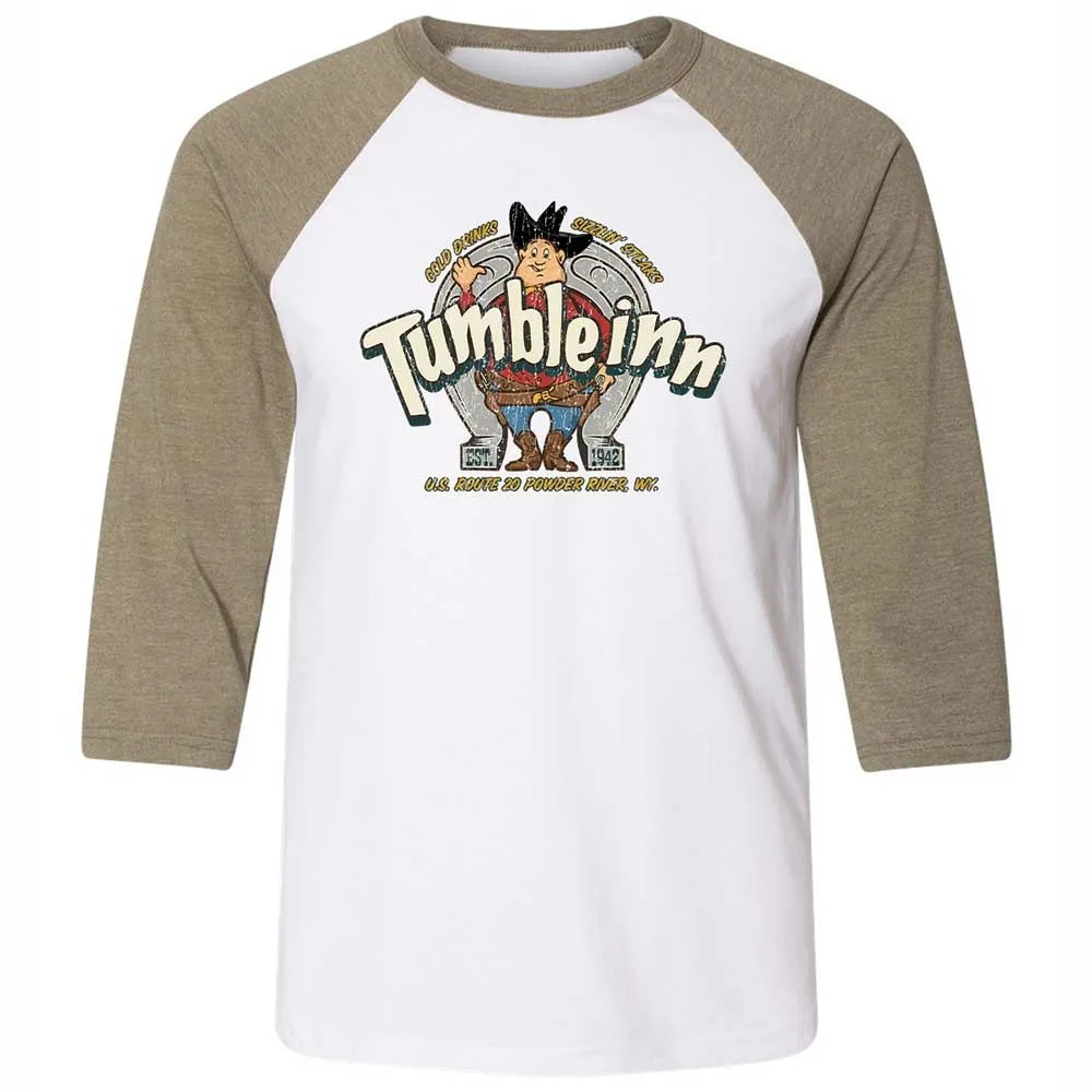 Unisex 3/4 Baseball Tee - LDLT6X67 - White/Heather Olive - 4