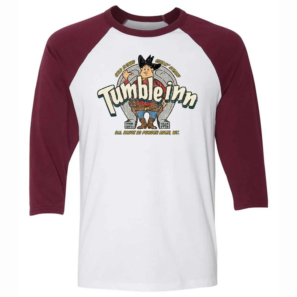 Unisex 3/4 Baseball Tee - LDLT6X67 - White/Maroon - 7