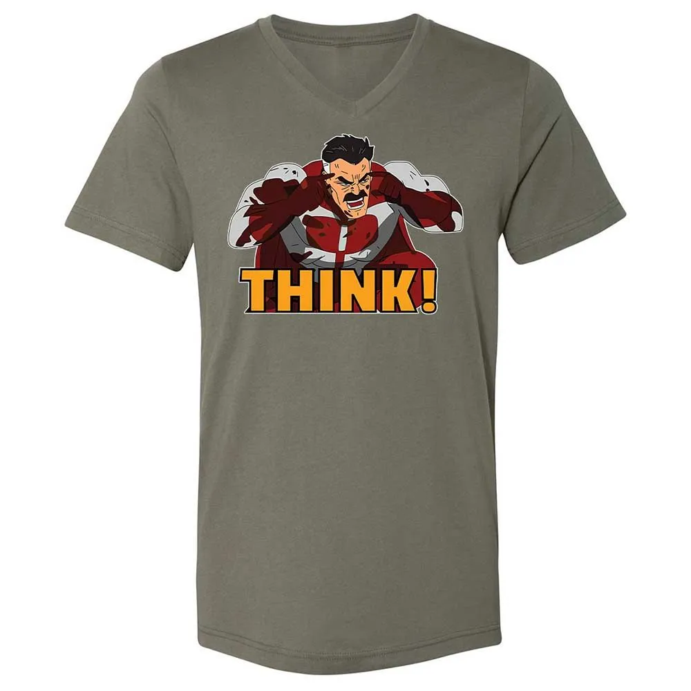 Unisex V-Neck T-Shirt - R68FZMJJ - Military Green - 11