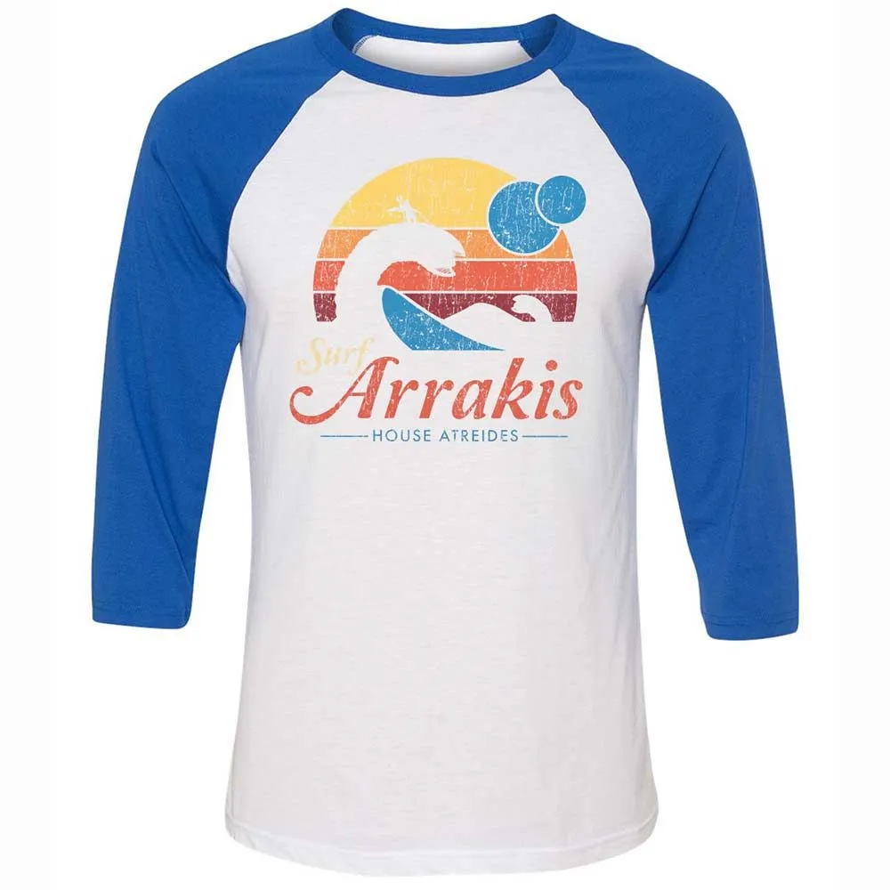 Unisex 3/4 Baseball Tee - QP913W1E - White/True Royal - 10
