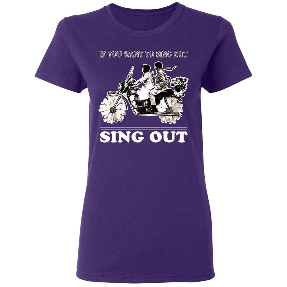 If you want to sing out, sing out - Purple - 10