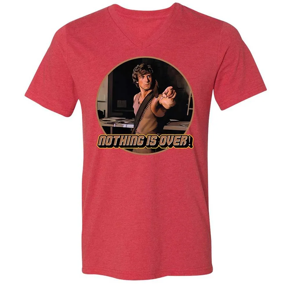 Unisex V-Neck T-Shirt - MSABL1HT - Heather Red - 7