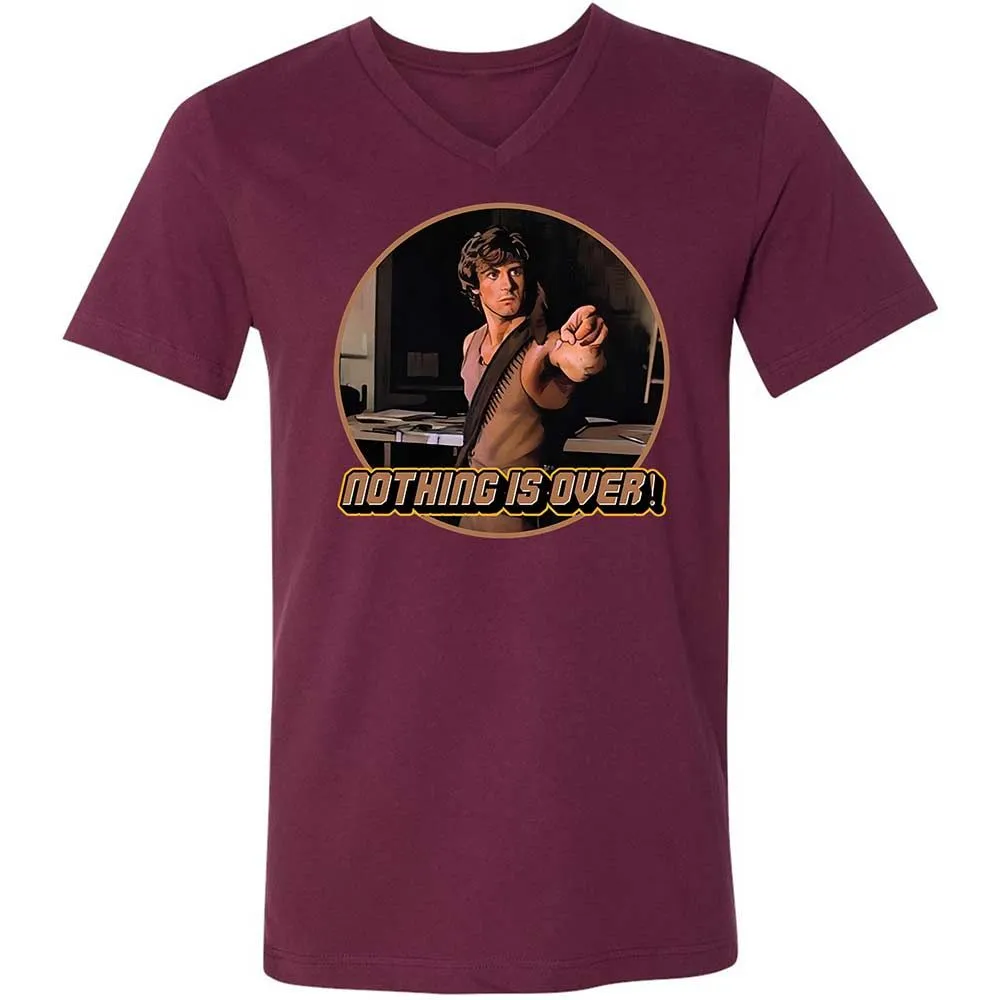 Unisex V-Neck T-Shirt - MSABL1HT - Maroon - 8