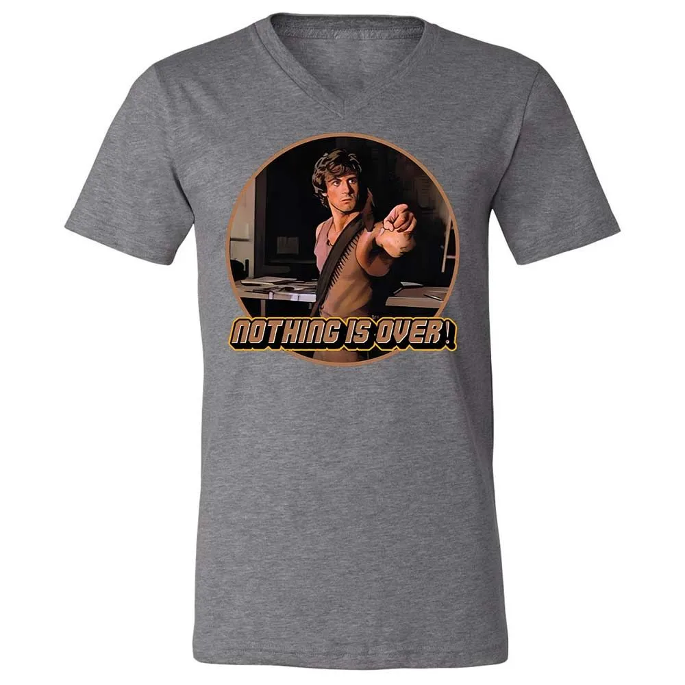 Unisex V-Neck T-Shirt - MSABL1HT - Deep Heather - 14