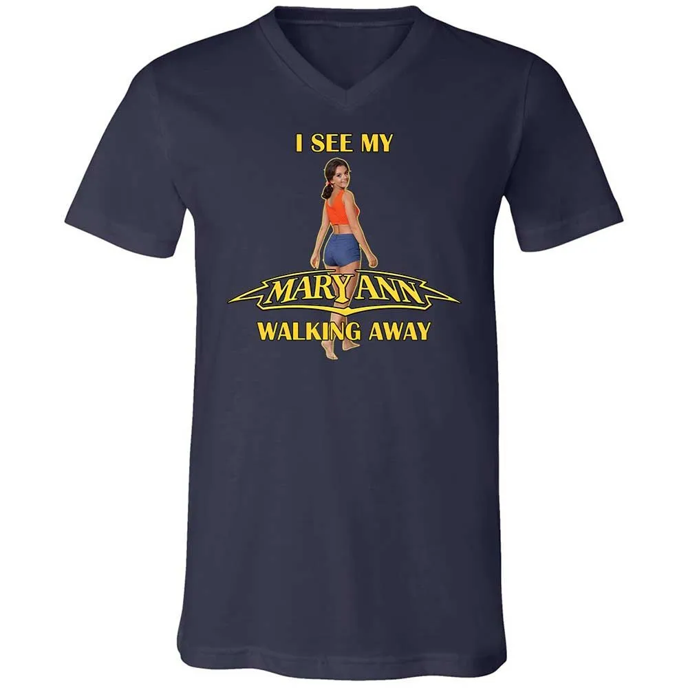 Unisex V-Neck T-Shirt - K8U6GMJ8 - Navy - 2