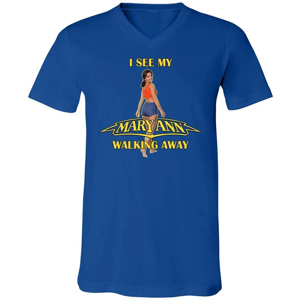 Unisex V-Neck T-Shirt - K8U6GMJ8 - True Royal - 4