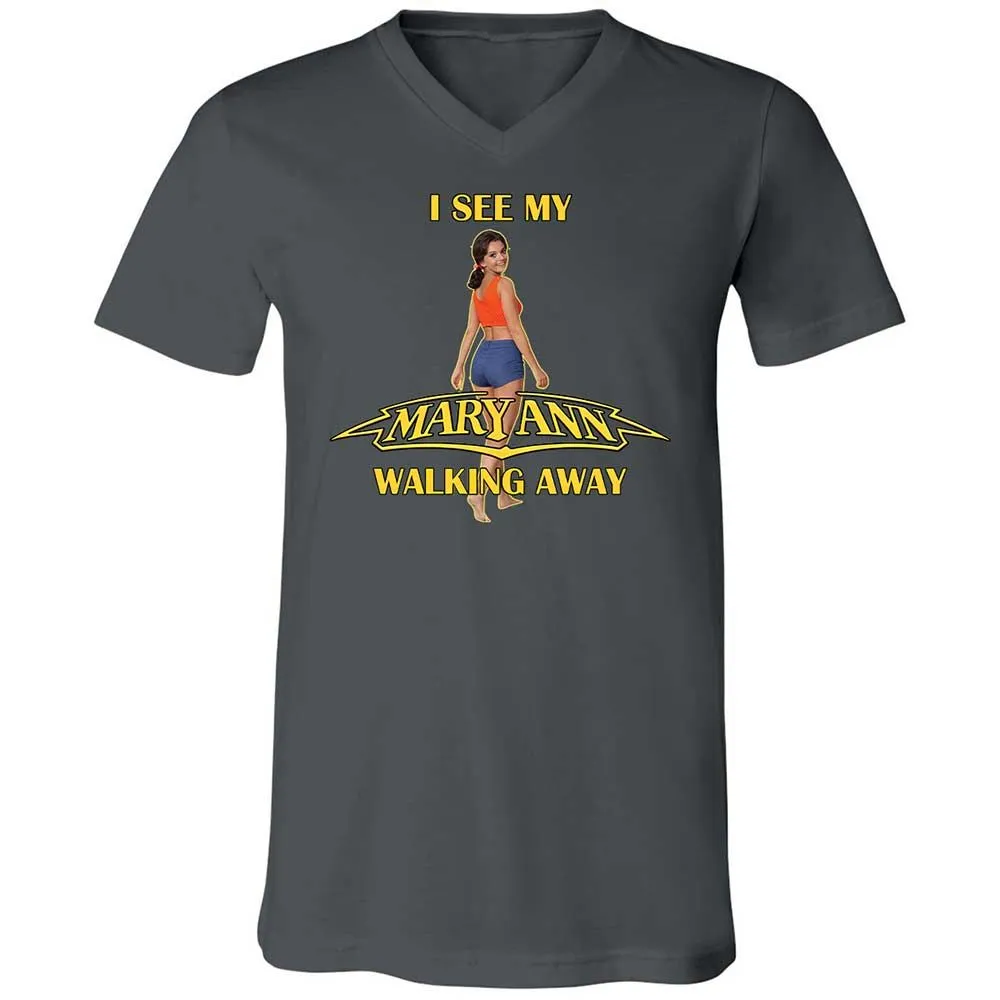 Unisex V-Neck T-Shirt - K8U6GMJ8 - Asphalt - 13