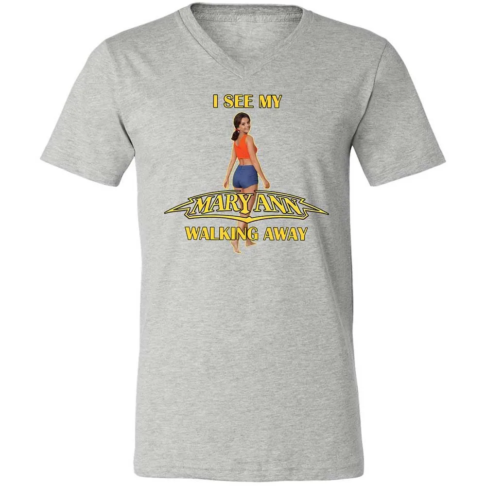 Unisex V-Neck T-Shirt - K8U6GMJ8 - Athletic Heather - 15