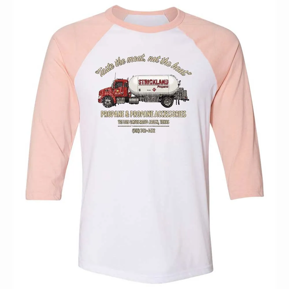 Unisex 3/4 Baseball Tee - FW3H6PXV - White/Heather Peach - 5