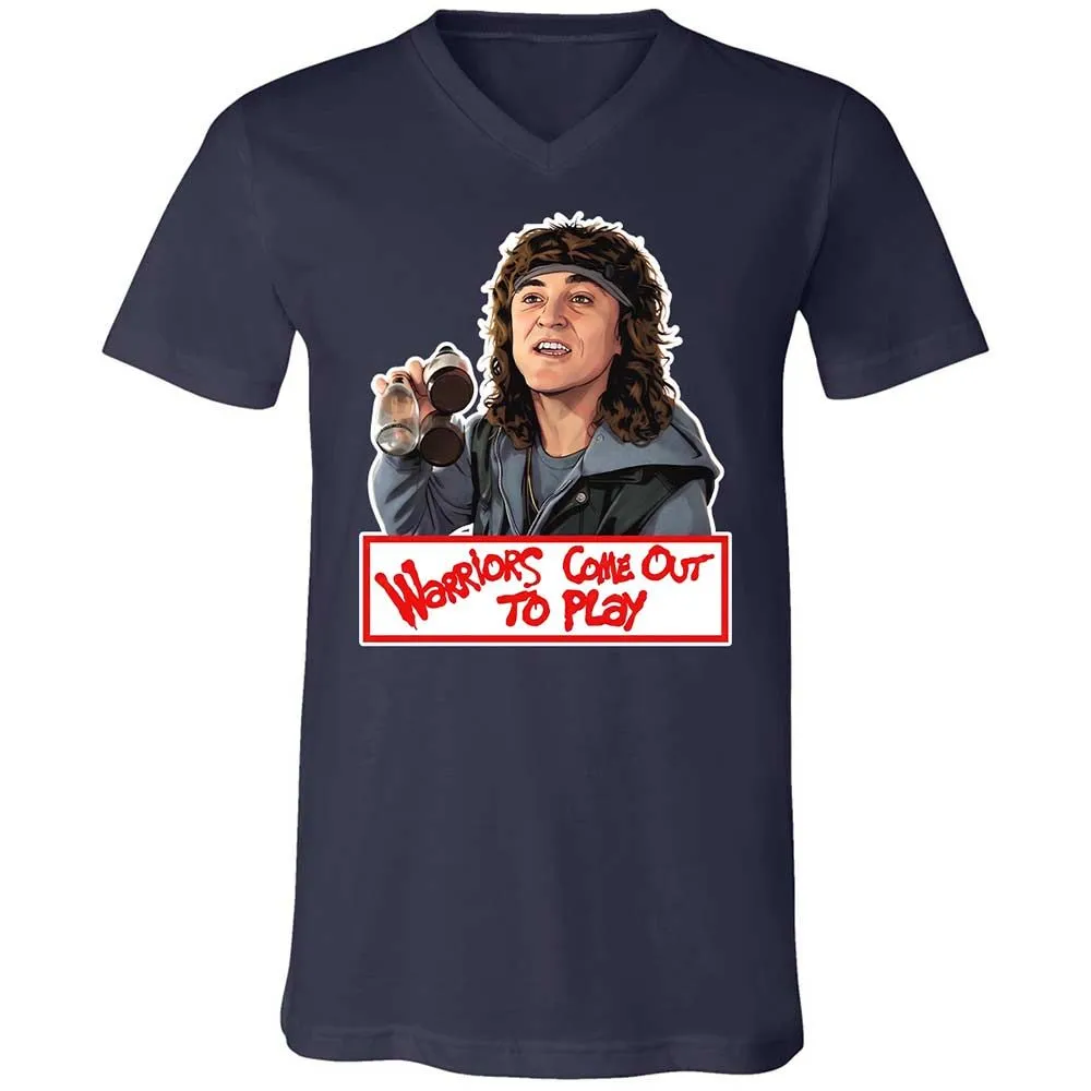 Unisex V-Neck T-Shirt - CEZQG2CL - Navy - 2