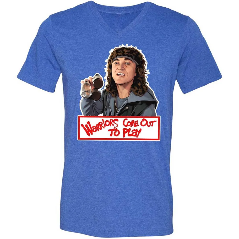 Unisex V-Neck T-Shirt - CEZQG2CL - Heather True Royal - 5