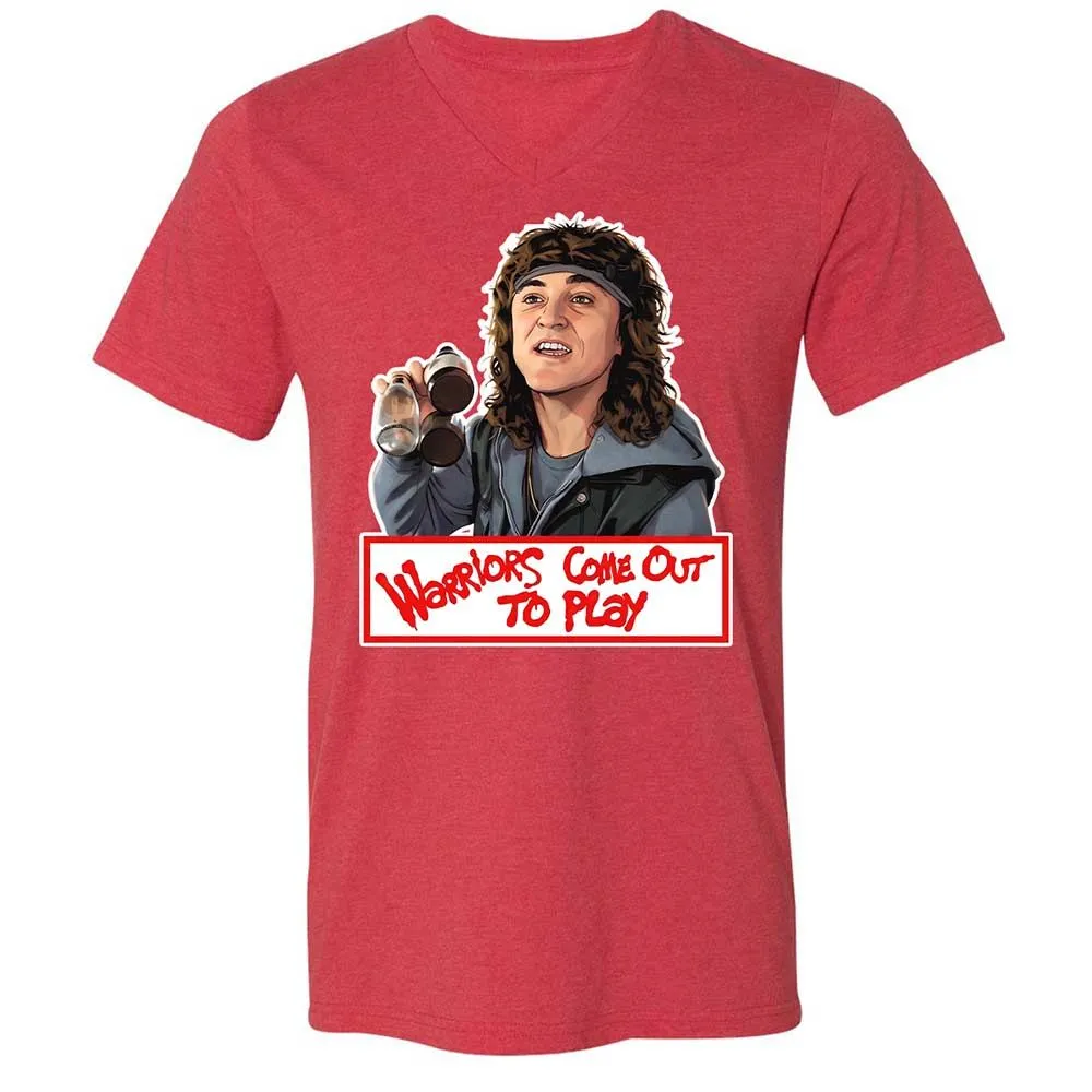 Unisex V-Neck T-Shirt - CEZQG2CL - Heather Red - 7