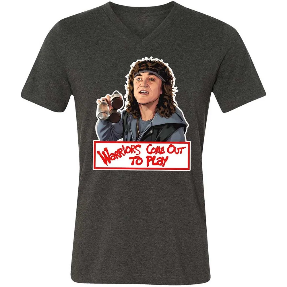 Unisex V-Neck T-Shirt - CEZQG2CL - Dark Grey Heather - 9