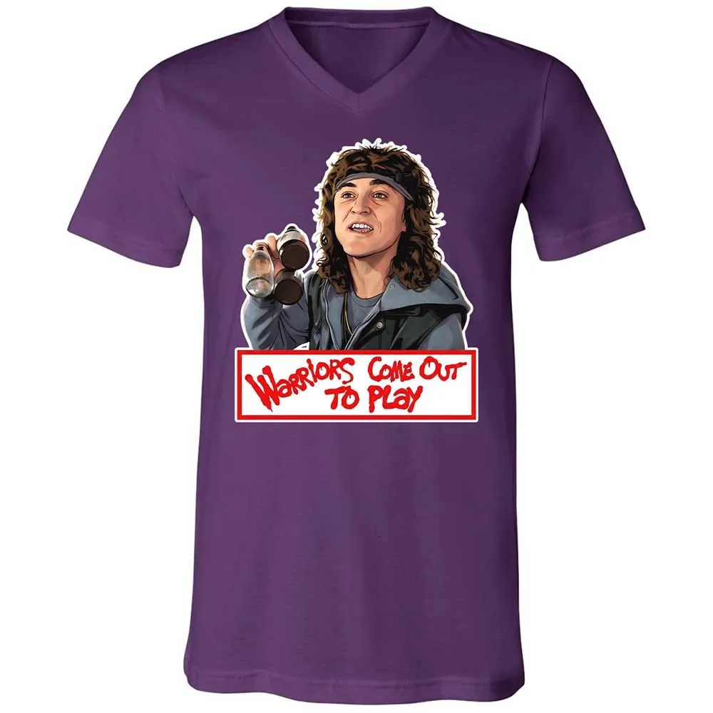 Unisex V-Neck T-Shirt - CEZQG2CL - Team Purple - 10