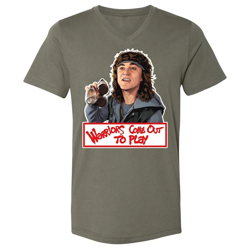 Unisex V-Neck T-Shirt - CEZQG2CL - Military Green - 11