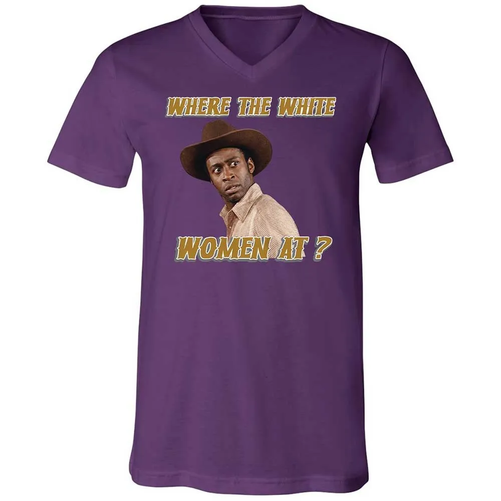 Unisex V-Neck T-Shirt - FYGNUFSF - Team Purple - 10