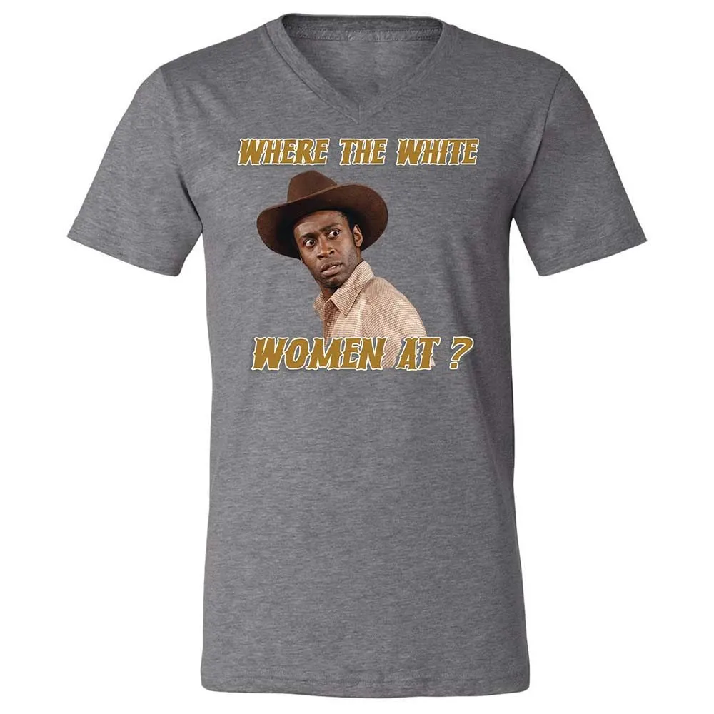 Unisex V-Neck T-Shirt - FYGNUFSF - Deep Heather - 14