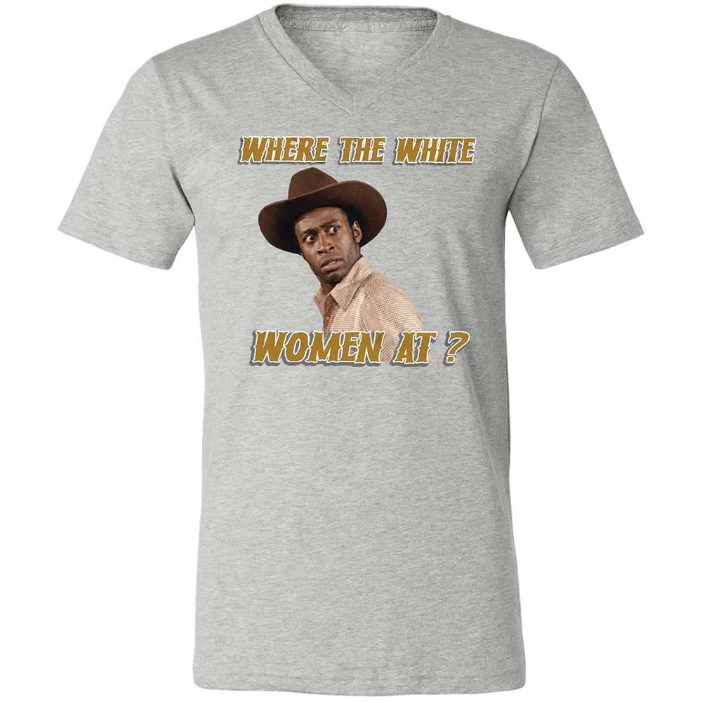 Unisex V-Neck T-Shirt - FYGNUFSF - Athletic Heather - 15