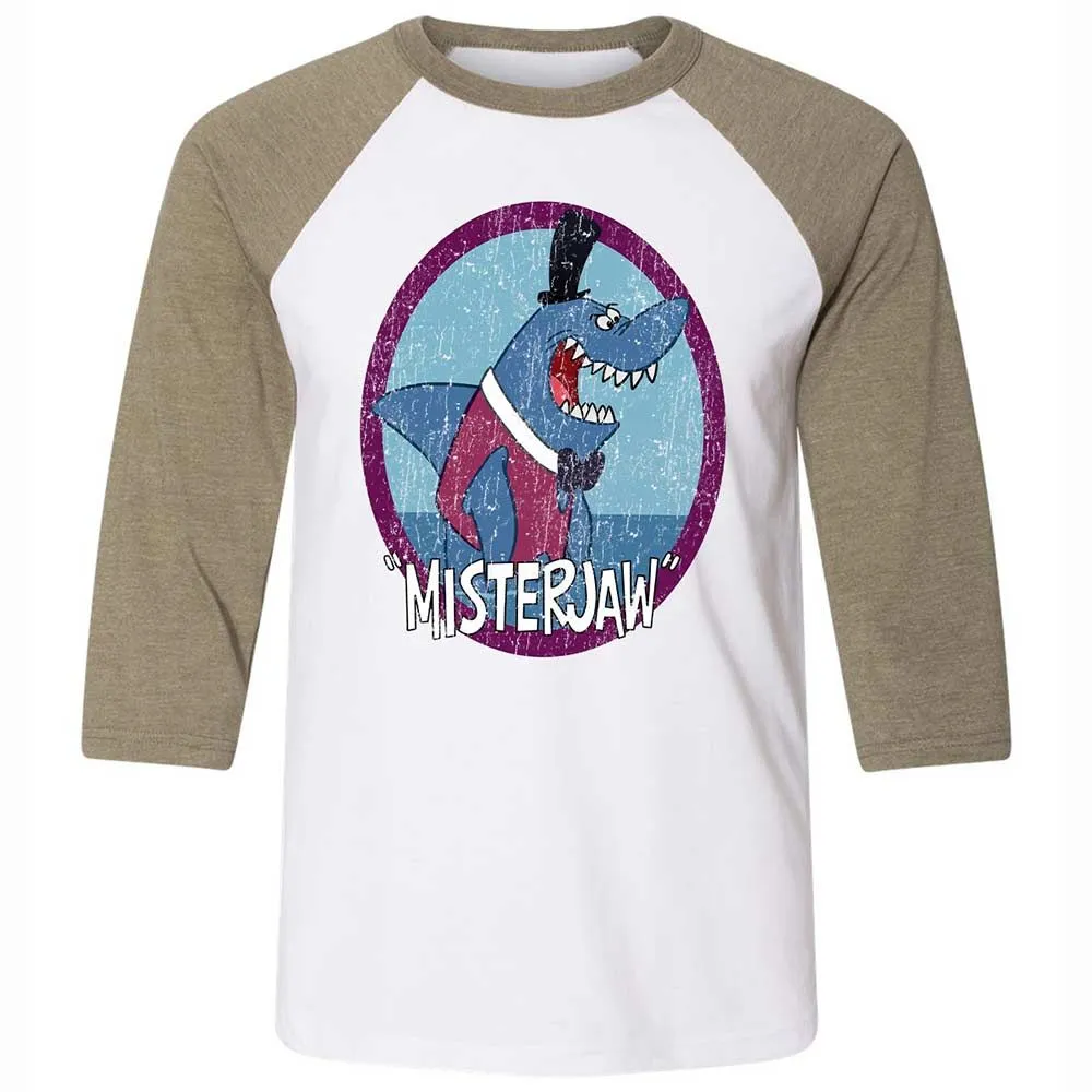 Unisex 3/4 Baseball Tee - SCRUTWT3 - White/Heather Olive - 4
